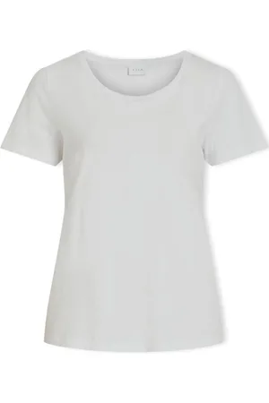 VILA Textil Noos Top Sus O-Neck - Optical Snow