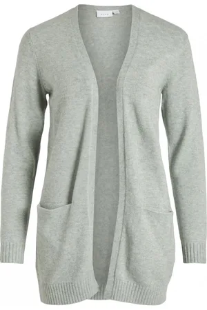 VILA Textil Noos Cardigan Ril - Green Milieu