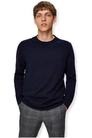 SELECTED Textil Noos Berg Crew Knit - Navy Blazer