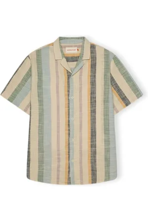RVLT Textil Cuban Shirt S/S 3918 - Dustgreen