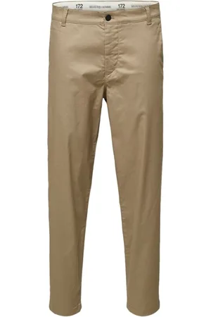SELECTED Textil Slim Tape Repton 172 Flex Pants - Chinchilla