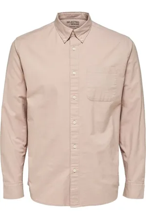 SELECTED Textil Noos Regrick Oxford Shirt - Shadow Gray