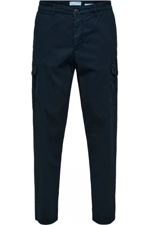 SELECTED Textil Slim Tapered Wick 172 Cargo Pants - Dark Sapphire