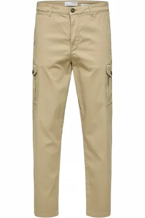 SELECTED Textil Slim Tapered Wick 172 Cargo Pants - Chinchilla