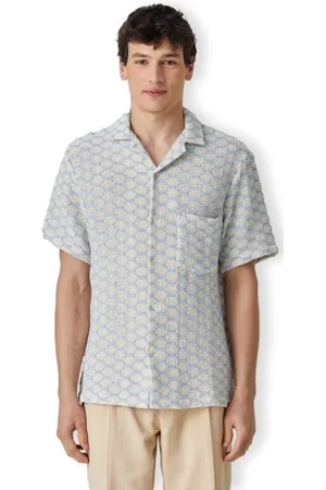 Portuguese Flannel Textil Net Shirt - Blue
