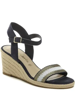 Tamaris Boty 1-28329-42 navy dámské sandály na klínku