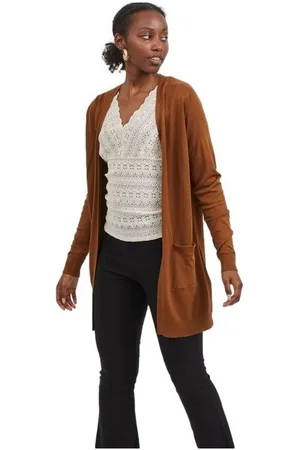 VILA Textil Jeneve Cardigan - Toffee