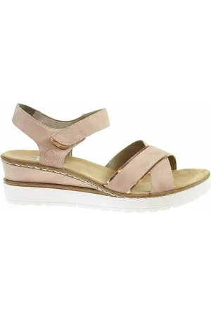 Rieker Boty Dámské sandály V38G9-31 rosa