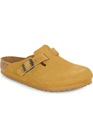 Birkenstock Boty Boston LEVE Corduroy Cork Brown