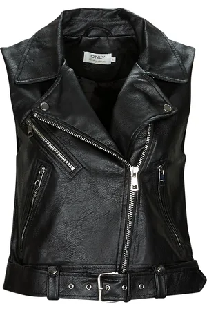 ONLY Textil ONLVERA FAUX LEATHER WAISTCOAT