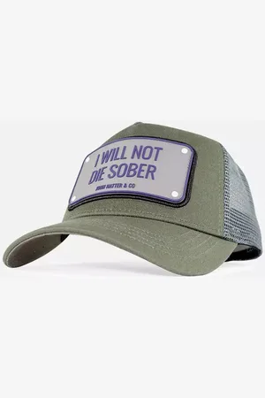 John Hatter & Co Textilní doplňky I WILL NOT DIE SOBER RUBBER R-1054-U00