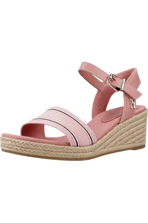 Tommy Hilfiger Boty SHIRTING WEDGE SANDAL