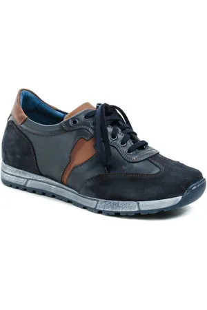 Koma Boty 12M0935 modro hnědé pánské polobotky