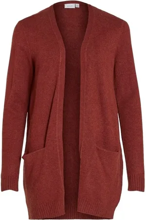 VILA Textil Noos Cardigan Ril - Fired Brick