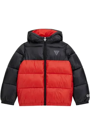 Guess Textil HOODED LS PADDED PUFFER W/ZIP