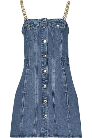 Michael Kors Textil CHAIN STRAP DENIM DRESS