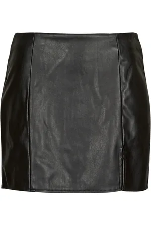 ONLY Textil ONLLENI FAUX LEATHER SLIT SKIRT PNT