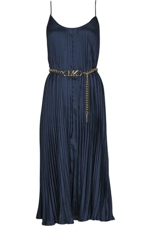 Michael Kors Textil PLEATED SLIP MIDI DRESS