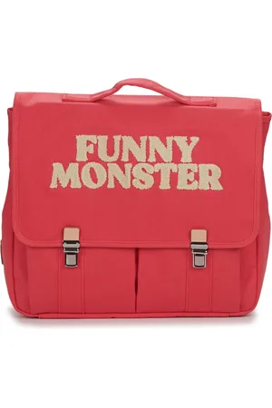JOJO FACTORY Taška CARTABLE UNIE PINK FUNNY MONSTER