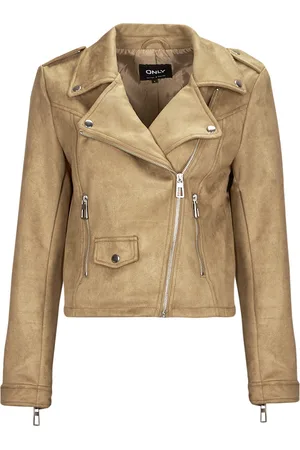 ONLY Textil ONLSCOOTIE FAUX SUEDE BIKER JACKET OTW
