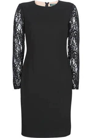 Ralph Lauren Textil LACE PANEL JERSEY DRESS