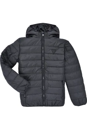 Guess Textil HOODED LS PADDED PUFFER W ZIP