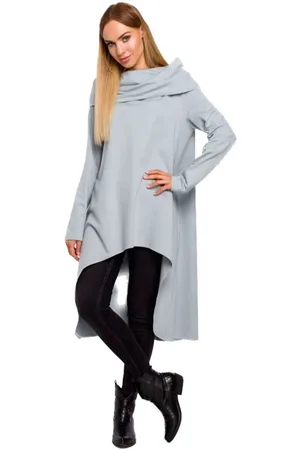 MADE OF EMOTION Textil Dámská tunika Se M477 světle šedá