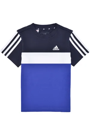 adidas Textil Tiberio 3-Stripes Colorblock Cotton T-Shirt