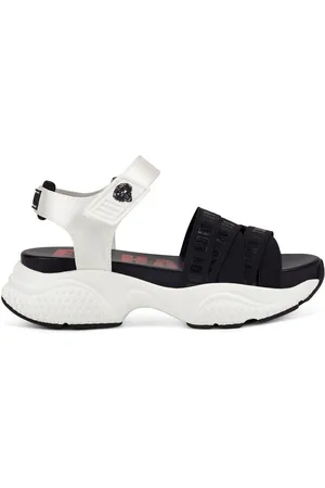 ED HARDY Boty Overlap sandal black/white