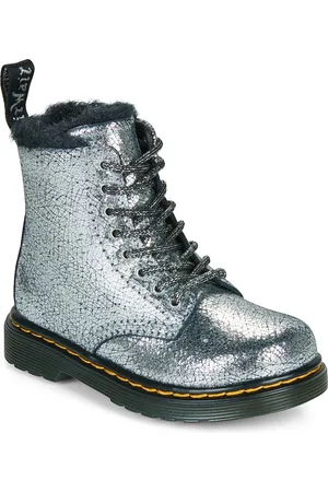 Dr. Martens Boty Serena T Silver Distressed Foil