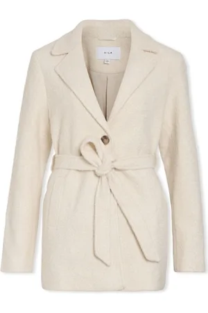 VILA Textil Jekki Short Jacket L/S - Eggnog