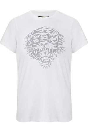 ED HARDY Textil Tiger-glow t-shirt white