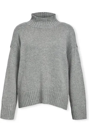 Object Textil Noos Agnes LO Knit - Medium Grey Melange