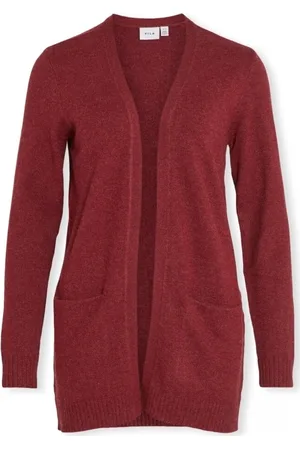 VILA Textil Noos Ril Cardigan - Cabernet