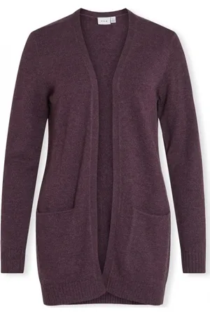 VILA Textil Noos Ril Cardigan - Plum Perfect