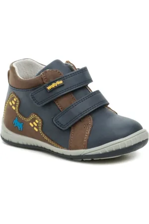 Wojtylko Boty 1T24387 modro hnědé dětské polobotky