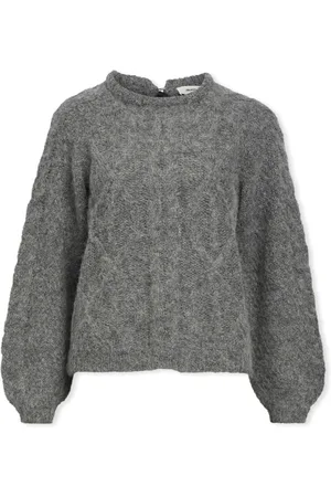 Object Textil Smilla Knit - Medium Grey Melange