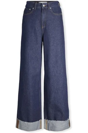 JJXX Textil Noos Tokyo Wide Trousers - Dark Blue Denim