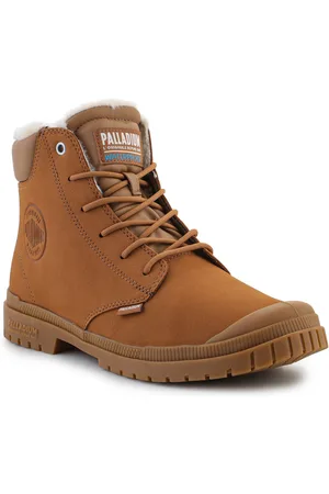 Palladium Boty sp20 Cuff Leather Waterproof WL 79067-257-M Mahogany