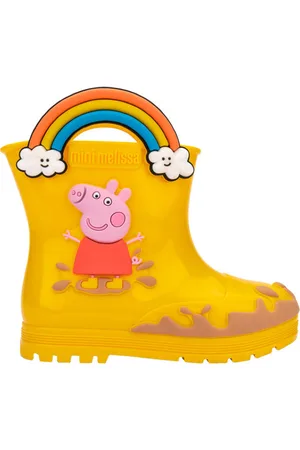 Melissa Boty MINI Welly + Peppa Pig Baby Boots - Yellow/Beige