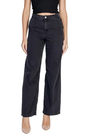 JACQUELINE DE YONG Textil Jdysansa Hw Straight Blk Dnm 15327172
