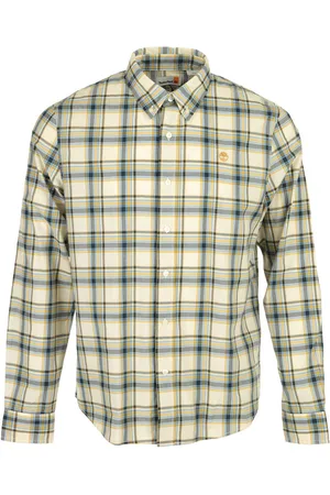 Timberland Textil Stretch Poplin Check Shirt Angora Yd