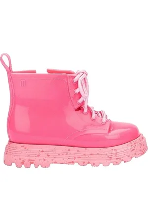 Melissa Boty MINI Coturno Baby Boots - Glitter Pink
