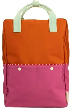 Sticky Lemon Taška Colourblocking Backpack Large - Gravel Orange