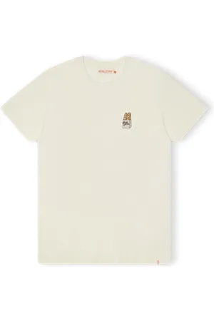 RVLT Textil T-Shirt Regular 1369 FLU - Off White