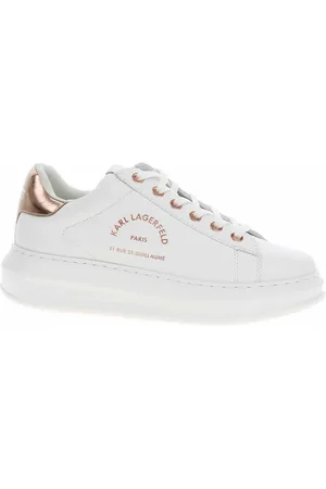 Karl Lagerfeld Boty Dámská obuv KL62538 01P white lthr w-pink