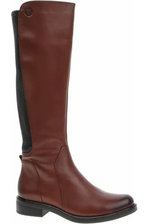 Caprice Boty Dámské kozačky 9-25513-41 cognac comb