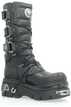 New Rock Boty BOOT METALLIC
