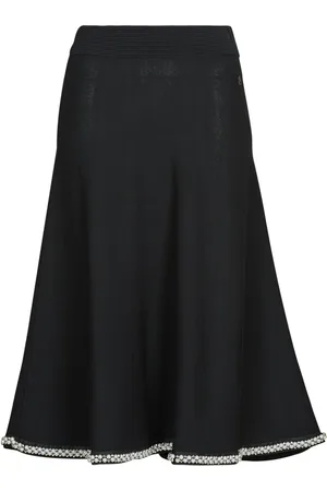 Karl Lagerfeld Textil A LINE PEARL KNIT SKIRT