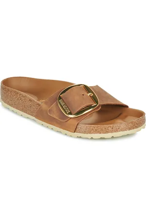 Birkenstock Boty Madrid Big Buckle LEOI Cognac HEX